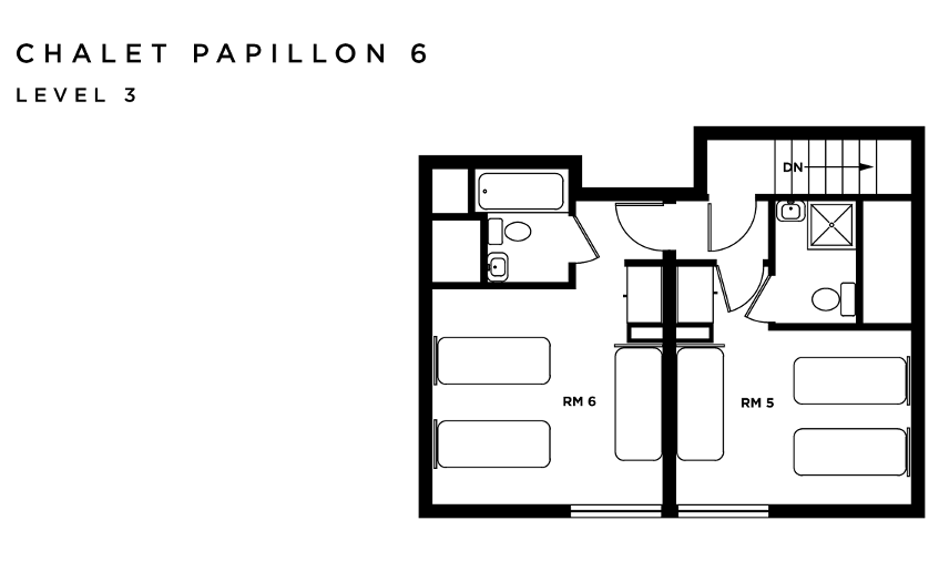 Chalet Papillon 6 La Rosiere Floor Plan 1